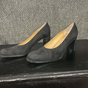 Coach New York | Ingrid Block Heel | Black Suede | Size 8.5